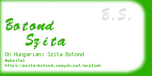 botond szita business card